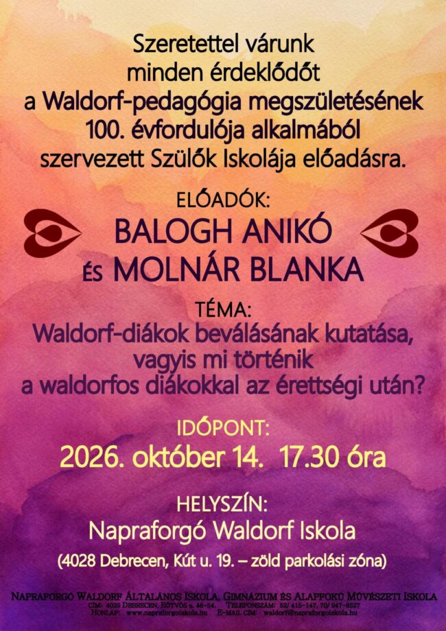 Szulok Iskolaja 2026.10.14